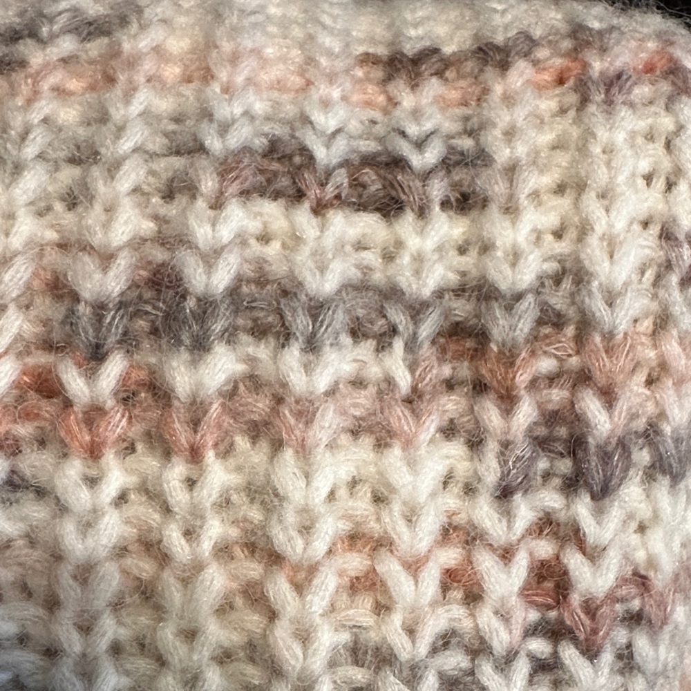 Cream and Pink Knit Cardigan - Picture 8 of 8